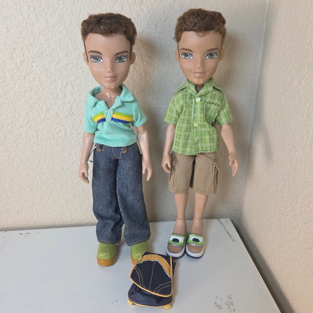 Vintage 2003 Bratz Boyz Dylan 2nd Edition & Nu-Cool Doll Bundle